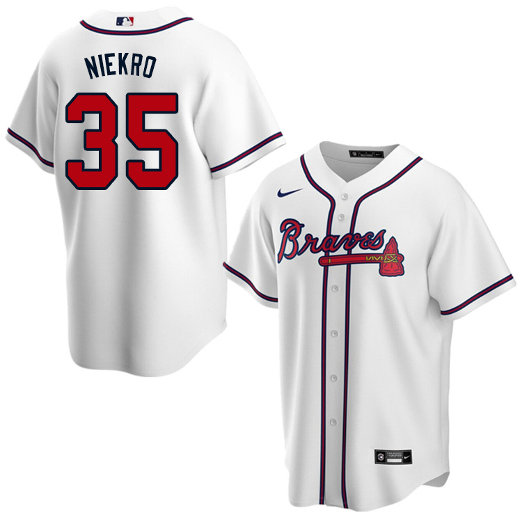 Nike Men #35 Phil Niekro Atlanta Braves Baseball Jerseys Sale-White